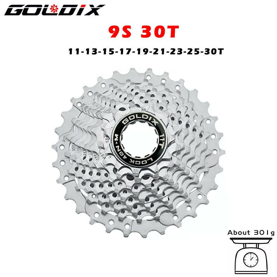 GOLDIX Road Bike 8 9 10 11 Speed Velocidade 11-25T/28T/32T/34T/36T Bicycle Cassette Freewheel MTB Sprocket for SHIMANO SRAM-WAYBIKER