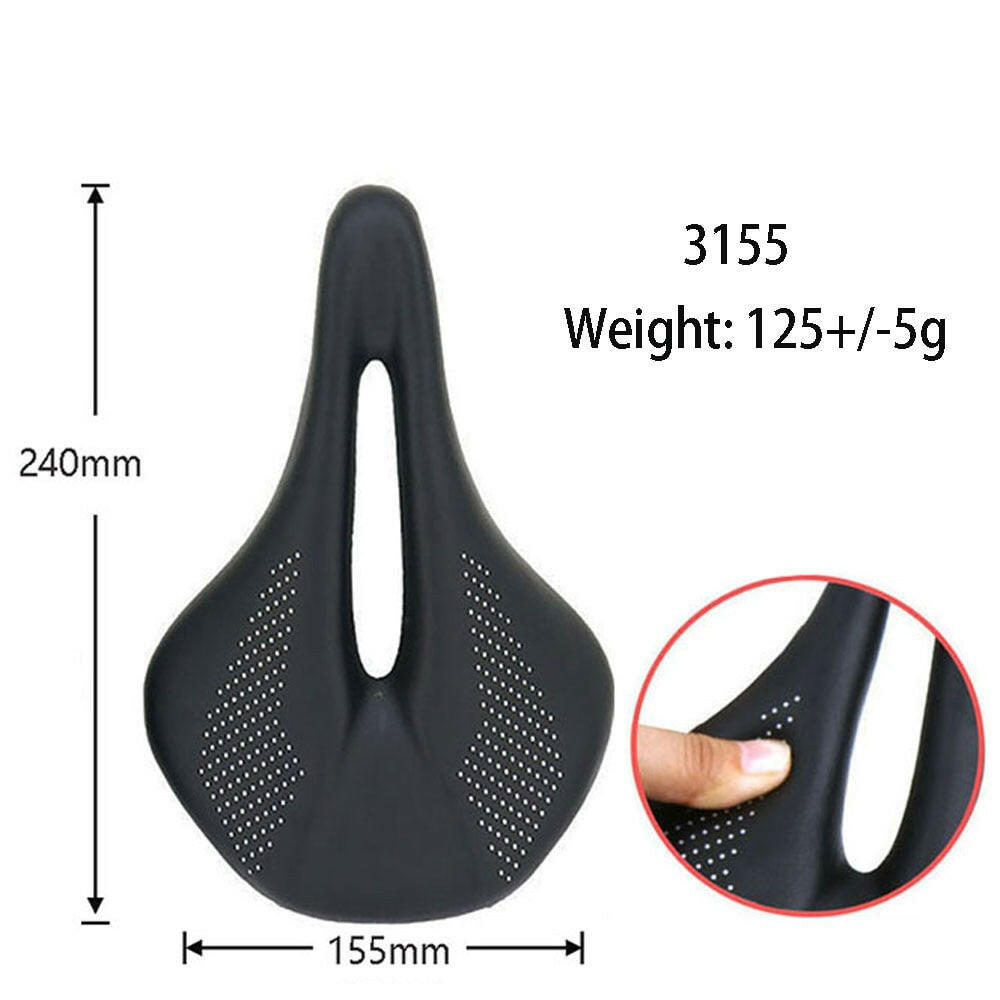 ELITA ONE Carbon Saddle MTB/Road Bike saddle Super Light Leather Carbon Cushions 96g-WAYBIKER