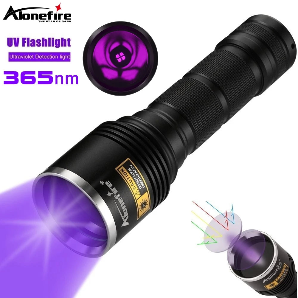 20W 365nm UV Flashlight LED Blacklight Curing Cat Tinea Pet Urine Stain Marker Leakage Ore Money Scorpion fluorescent Check Lamp-WAYBIKER