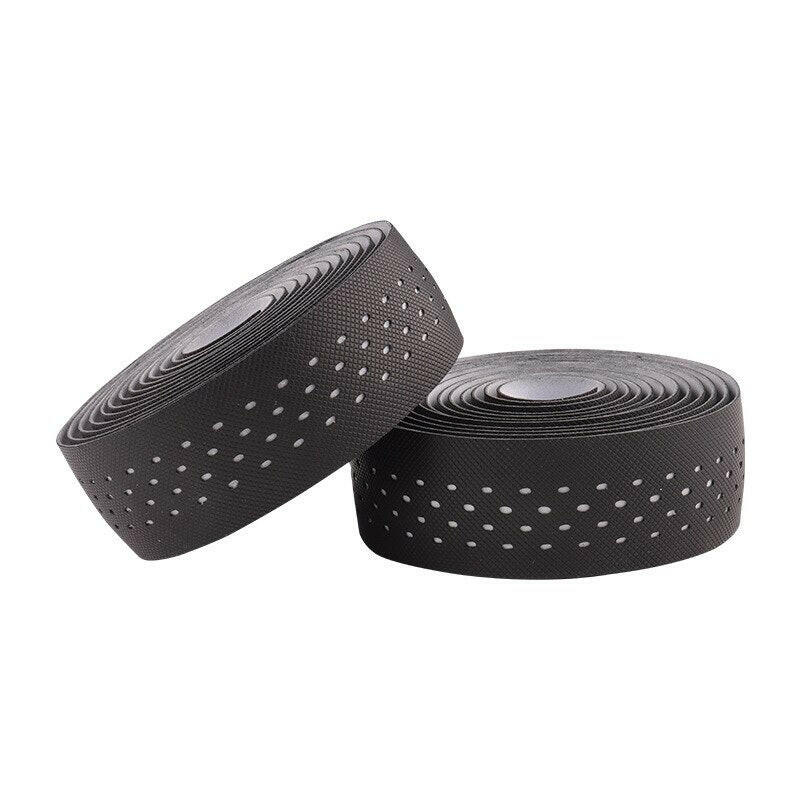 BOLANY Road Bike Punch Handlebar Tape Wrap Shockproof Anti-slip With Adhesive Back With Bar Plugs Bicycle Cycling Accessories-WAYBIKER