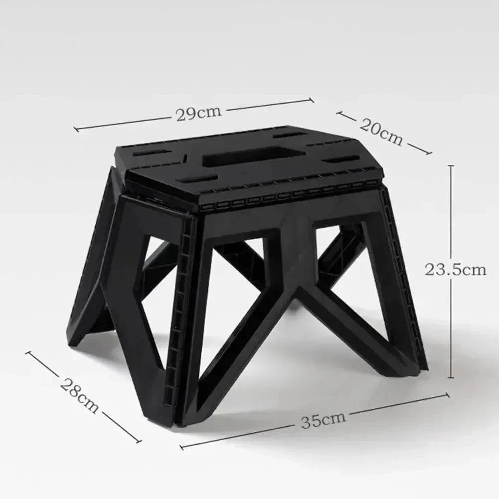 Outdoor Portable Folding Stool Camping Portable Plastic Stool High Load-bearing Handle Mazza Camping Stool-WAYBIKER
