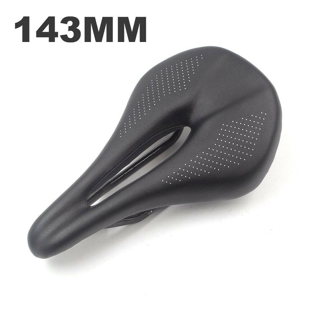 MTB/Road Carbon Bike Saddle 143mm 155mm Triathlon Power Bicycle Saddles for Men Women TT Race Carbon Bike Seat Black White Red-WAYBIKER