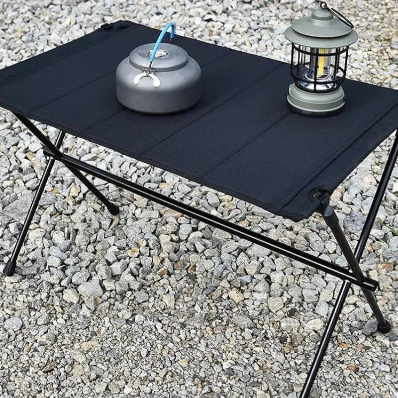 Outdoor Camping Tent Portable Aluminum Alloy Bracket Cloth Folding Table Aluminum Alloy Table Wild Dining Table-WAYBIKER