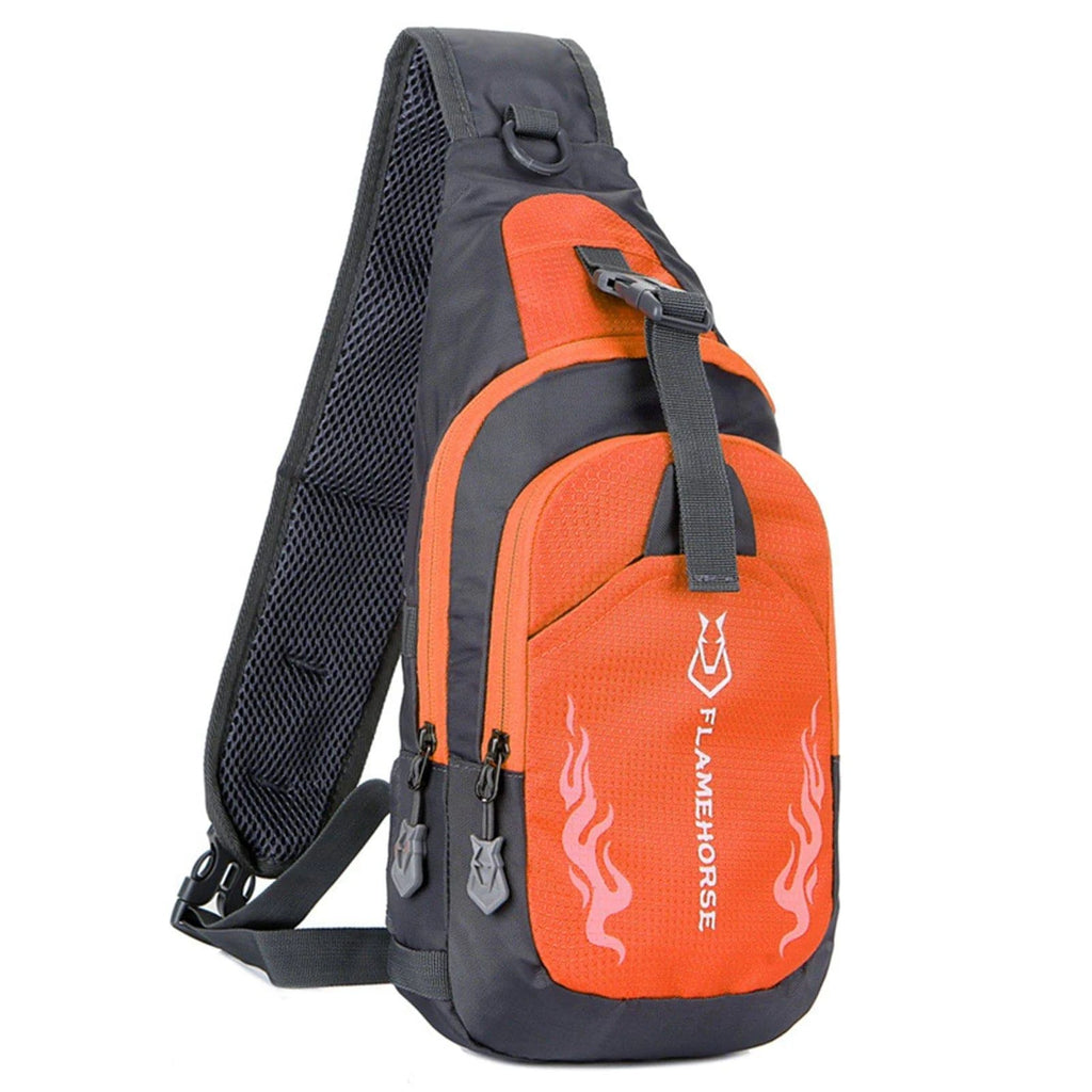 Men Sling Backpack Chest Crossbody Bag Waterproof Lightweight Chest Bag Shoulder Bag Travel Sports Running Cycling Gym Daypack-WAYBIKER