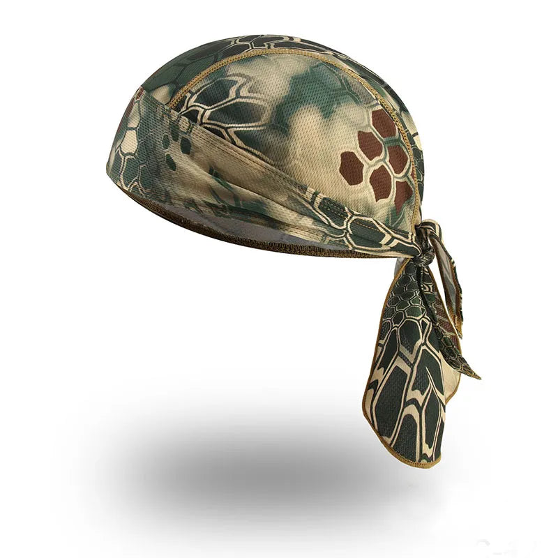 Summer Breathable Cycling Headband Men Headscarf Cap Sport UV Protection Printed Camouflage Women Fishing Hood Hiking Headband-WAYBIKER