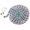 1Speed Bicycle Chain,Rainbow Color,Single Speed Bike Chain,104Links,MTB/Road Bike Replacement Cycling Parts