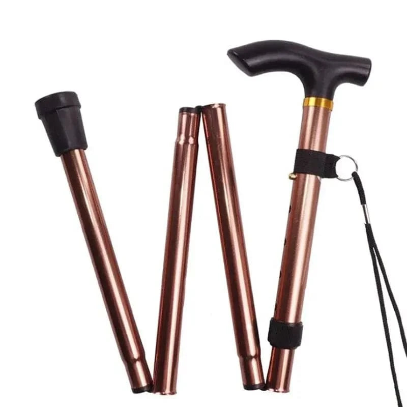 Hiking Camping Mountaineering Poles Walking Stick Telescopic Baton Trekking Poles Folding Cane Crutches Pole Unisex-WAYBIKER