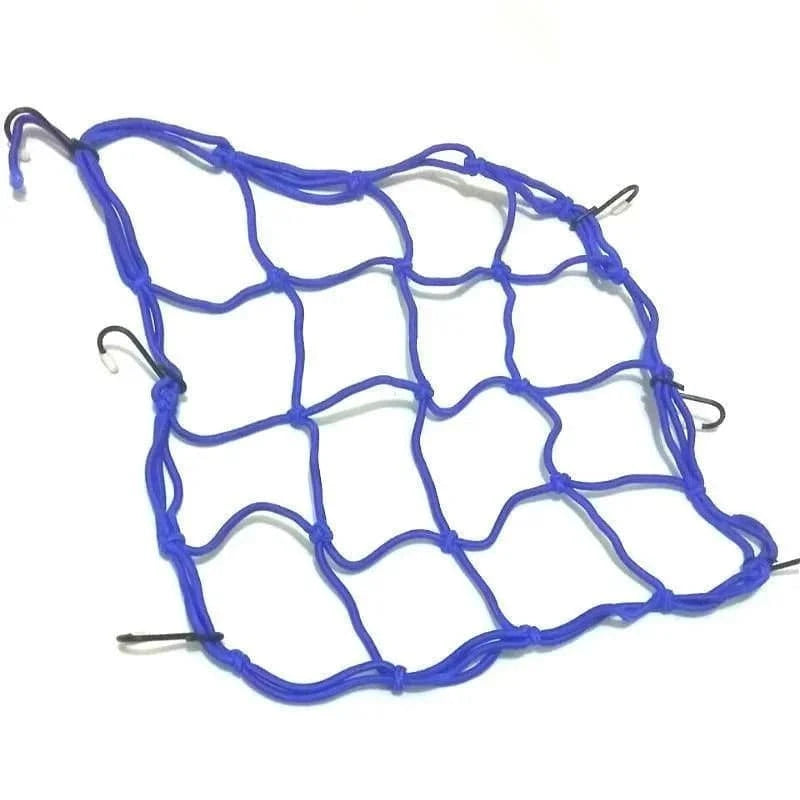 Motorcycle Luggage Net Bike 6 Hooks Hold Down Fuel Tank Luggage Mesh Web Styling High Quality Moto Adjustable Cargo Net-WAYBIKER