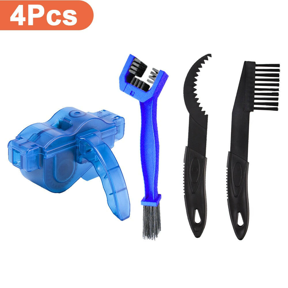 Chain Cleaner Cleaning Bicycle Chain Brush Wash Tool Set MTB Road Bike Protection Oil Chain Gear Grunge Brush for Mountain Bike