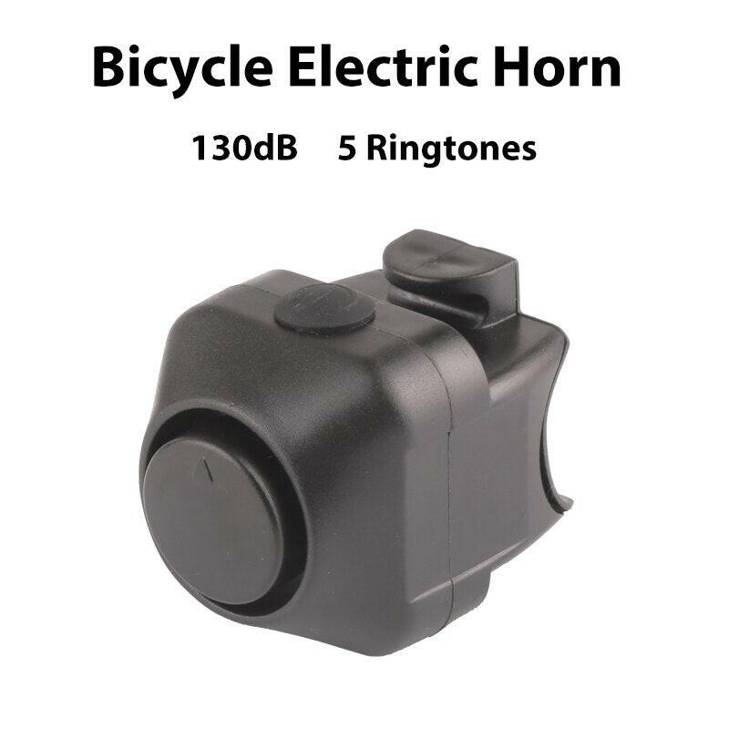 Bicycle Electronic Horn 5 Kinds of Ringtones Children Bells 130dB Super Loud CR2032 Suitable for Scooters Road Bikes and MTB