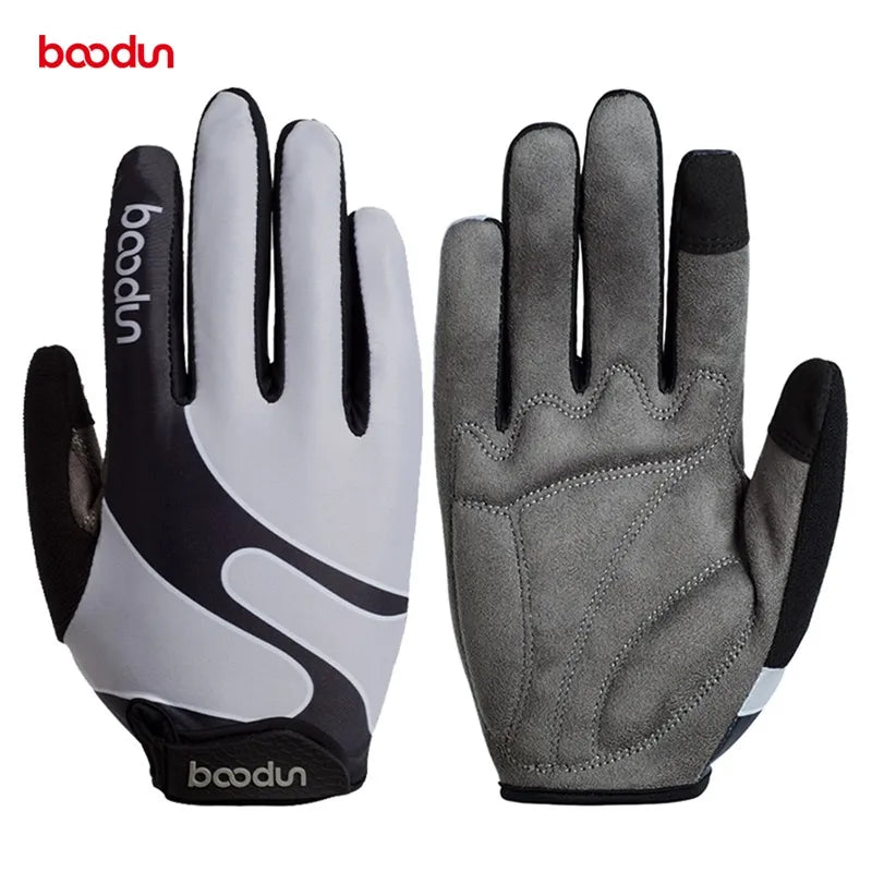0939 hot sale Boodun Fashion  Cycling Full finger bicycle Racing gloves-WAYBIKER