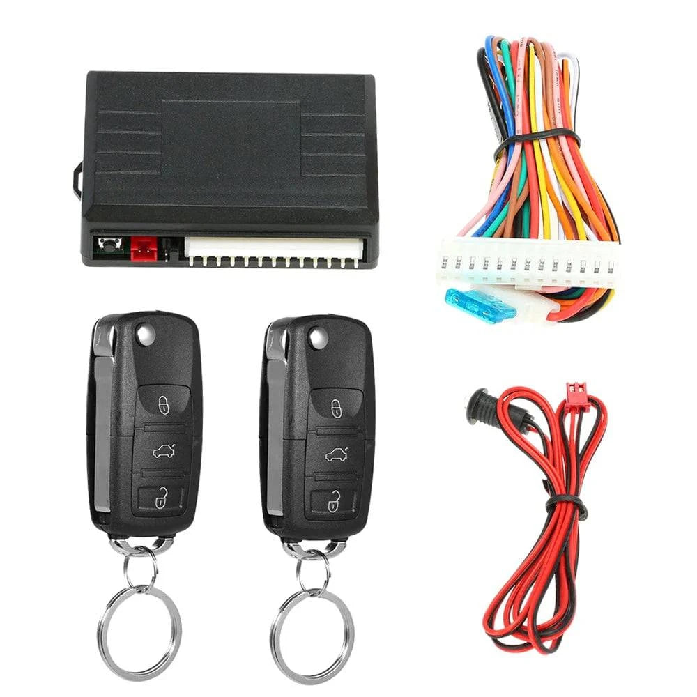 Universal Car Door Lock Trunk Release Keyless Entry System Central Locking Kit With Remote Control Car Accessories-WAYBIKER