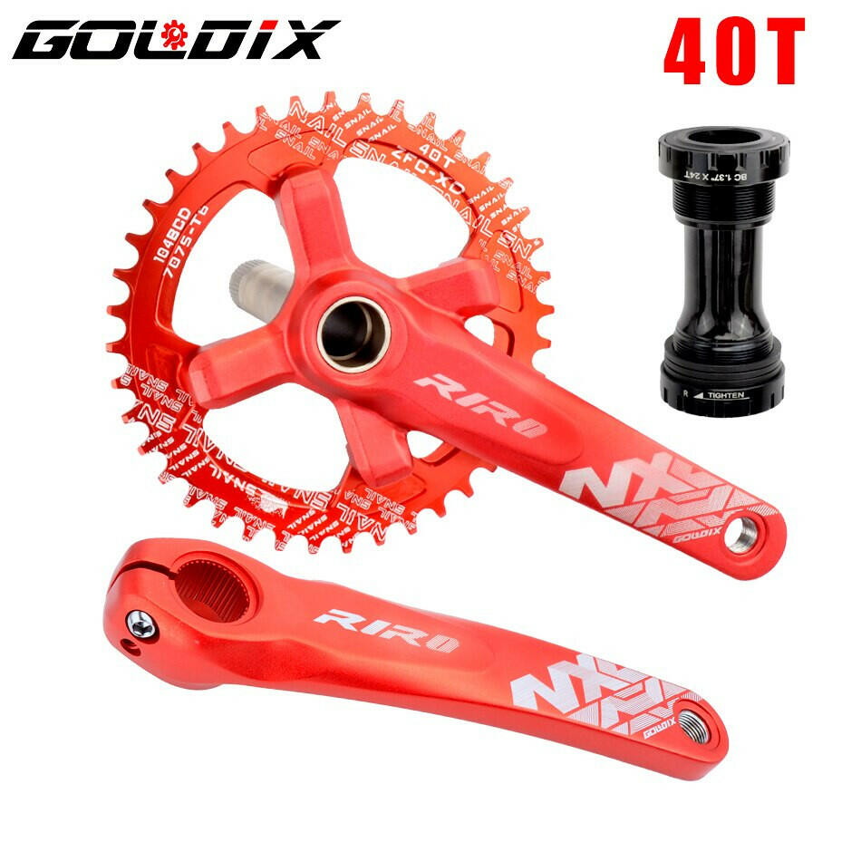 GOLDIX NX Bicycle Crankset 104BCD Wide Narrow 32-42T Chainring 170/175mm Forged Crank Compatible with SHIMANO/SRAM 11-12Speed-WAYBIKER