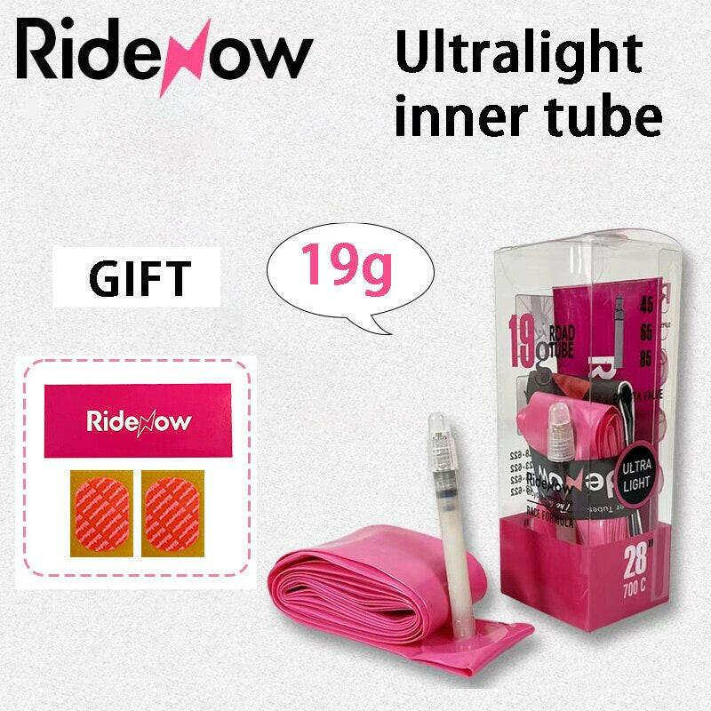 Ridenow 19g Ultralight TPU Tube 18 28C Road Bike Inner Tire 45mm 65mm 85mm 700C Super Light Inner Tube For Dics Brake Bike
