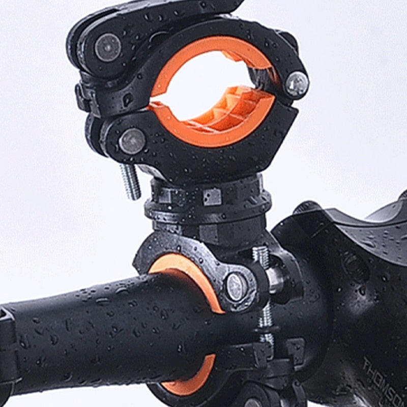 360°Rotation Cycling Clip Clamp Flashlight Mount Holder Bicycle Bike LED Light Flashlight Torch Mount Holder Bicycle Accessories-WAYBIKER