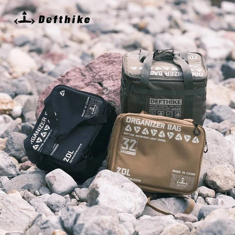 Difeike Tofu Bag Outdoor Camping Equipment Storage Bag 20L Outdoor Cooking Utensils Lighting Tools Large Capacity Supplies-WAYBIKER