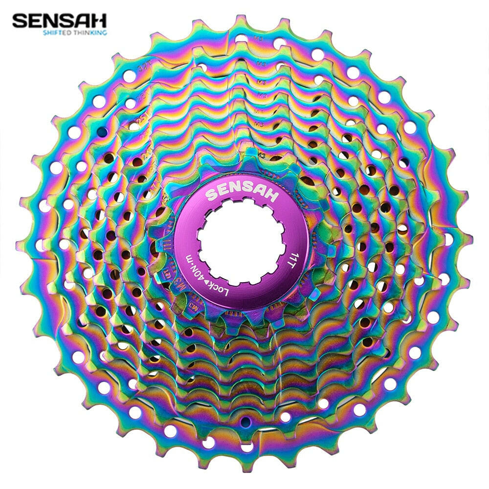SENSAH Road Bike colour Cassette  11 12 Speed 11-28T/32T/34T Bicycle Flywheel K7 Sprocket for  HG Hub-WAYBIKER