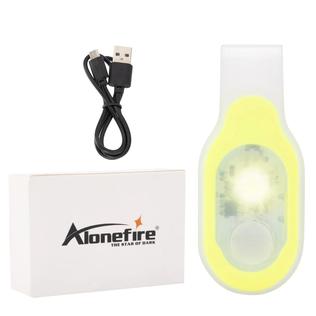 USB Charging Safety Soft Silicone Running Outdoor Work Child Lamp Strap Hiking Dog Camping Doctor Nurse Check White Warm Light-WAYBIKER