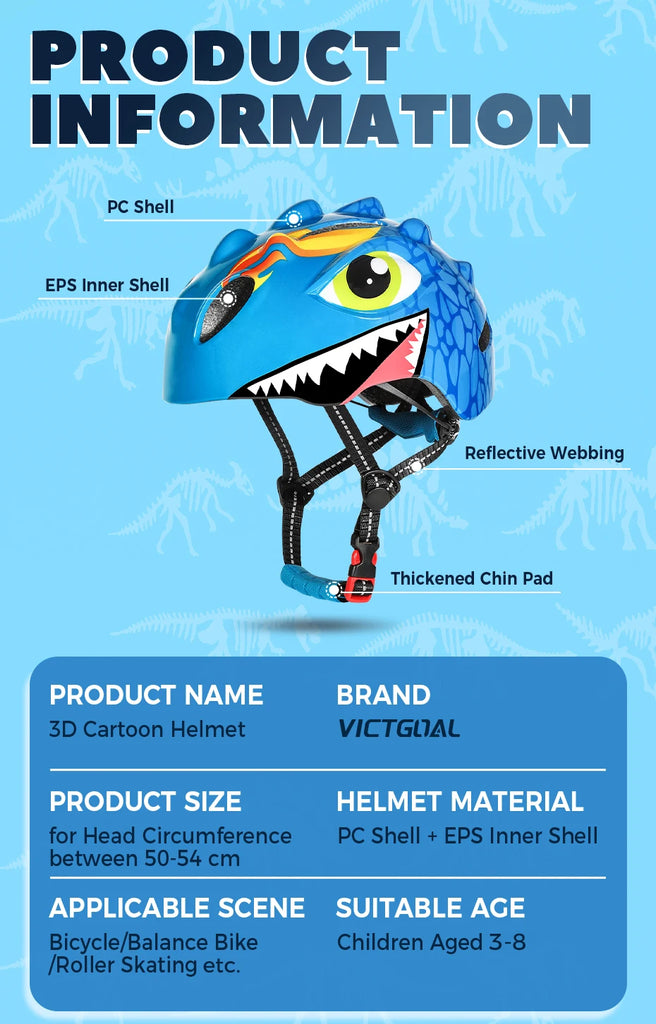 VICTGOAL Kids Bicycle Helmet Child Sports Safety Cycling Protection Kn