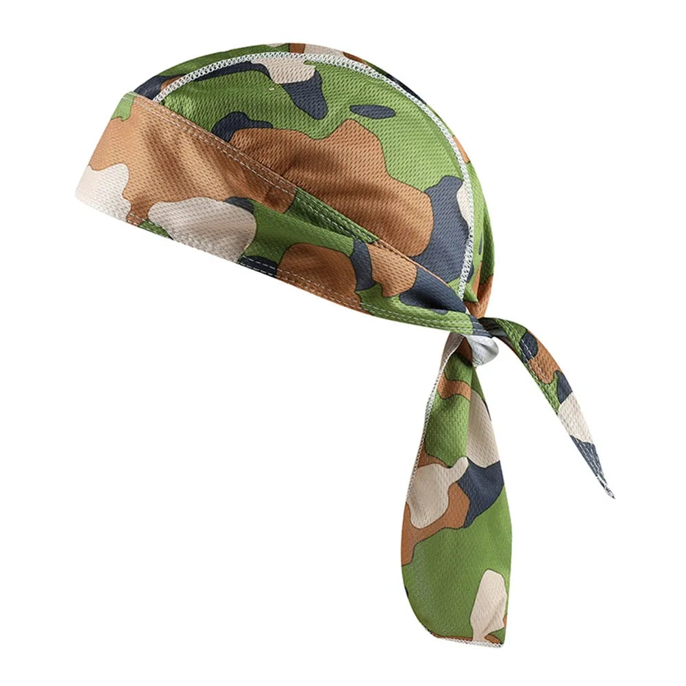 Quick Dry Cycling Cap Head Scarf Summer Men Running Riding Bandana Headscarf Pirate Cap Headband Men Head Scarf-WAYBIKER