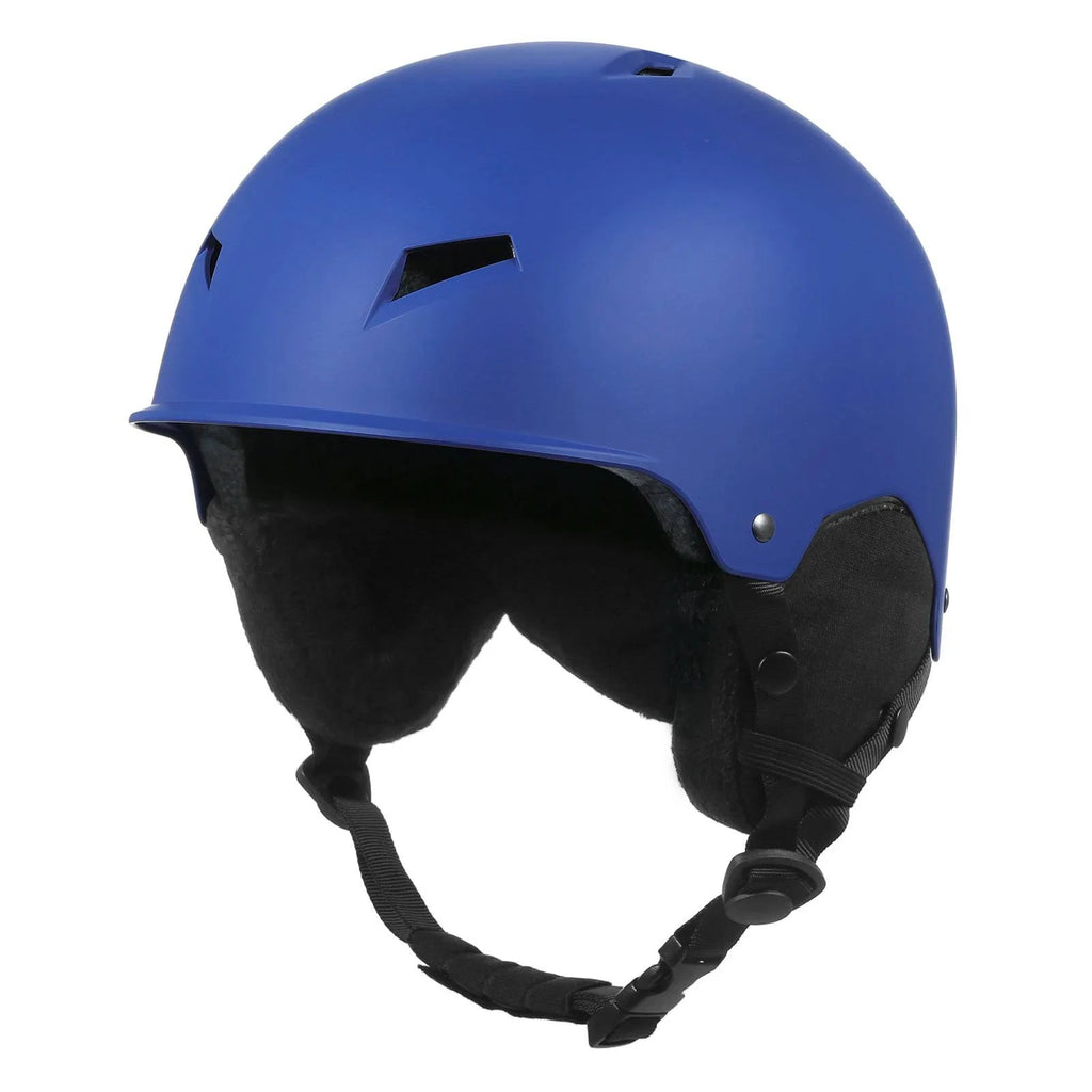 Durable Snow Helmets with Goggle Fixed Strap Women Men Snowboard Helmet with Detachable Earmuff Safety Ski Helmet 2021 New-WAYBIKER