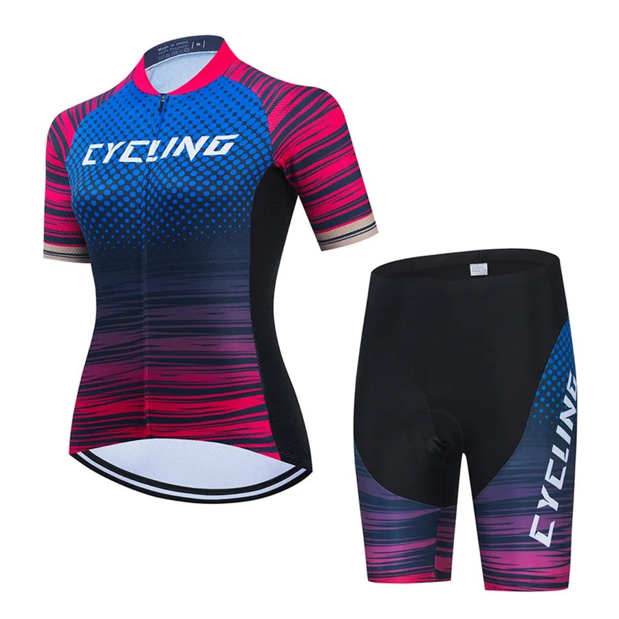 2023 Team Bike Cycling Suit Set Ropa Ciclismo Mountain Bike Bike Riding Women's Road Bike Uniforme Bike Set Ropa-WAYBIKER