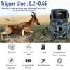 4K 30MP Hunting Trail Camera IP66 Waterproof Wild Camera with 120° Wide Angle Night Vision Support Photo Video Motion Activated-WAYBIKER