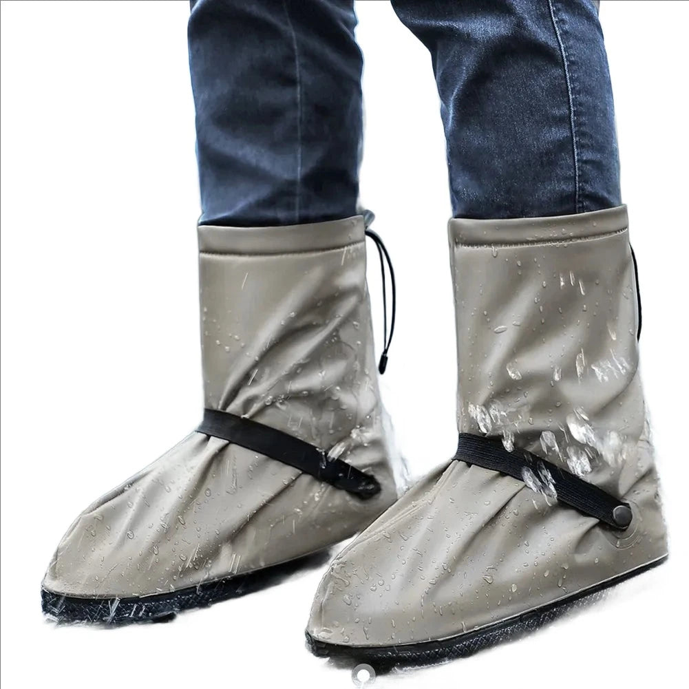 1 Pair Rainproof Shoes Cover Thick Waterproof Reusable Motorcycle Cycling Bike Rain Boot Shoes Cover-WAYBIKER