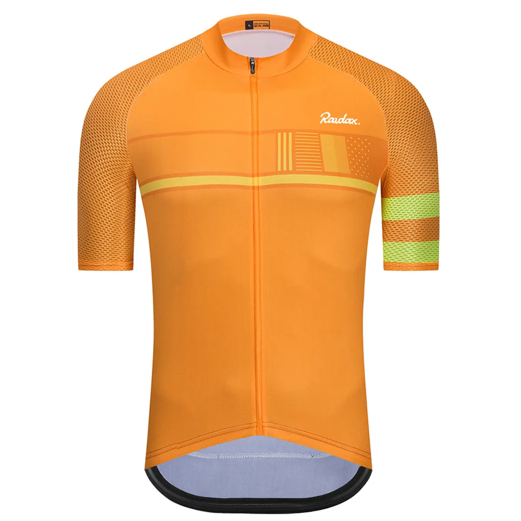 Unisex Cycling Jersey RAUDAX Breathable Cycling Racing Bike Shirts Cycling Clothes Maillot Summer MTB Ropa Ciclismo Uniform Kit-WAYBIKER