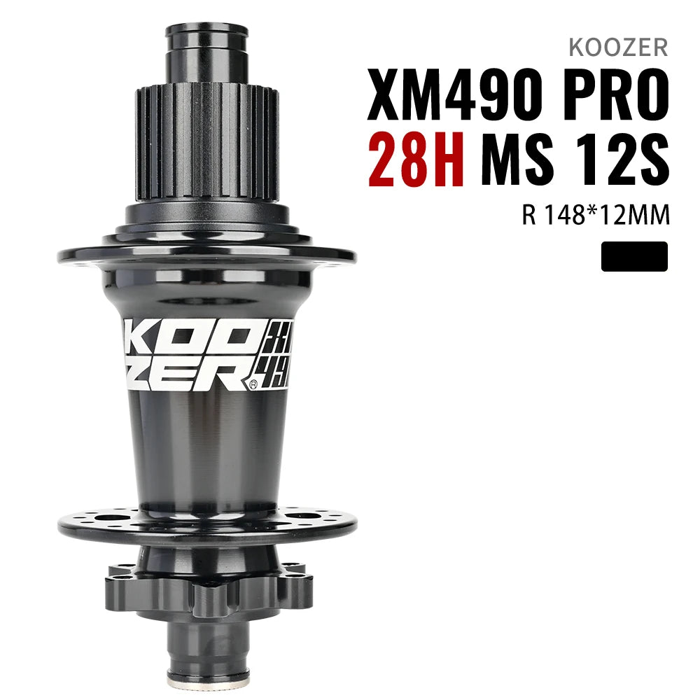 2024 KOOZER XM490 PRO BOOST Mountain Bike Hubs Steel shaft Sealed Bearing 148x12MM 110x15MM 141x5MM 28H 32 Holes Noise hub