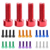 4 Pcs/Set Bicycle Water Bottle Cage Bolts Holder Screws Hex Socket Screws M5 Aluminum Holder Bolts MTB Road Bike Accessories-WAYBIKER