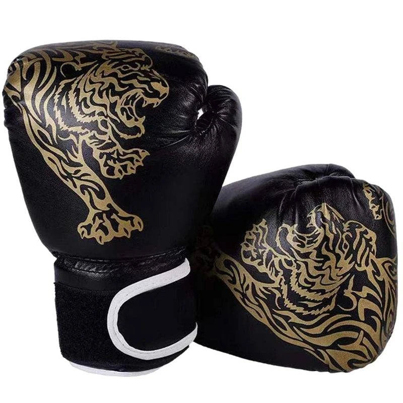 Adults Boxing Gloves Breathable PU Leather Fighting Gloves Children Boxing Training Kickboxing Gloves for Home Sport-WAYBIKER