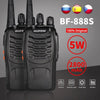 2pcs Baofeng BF-888S Walkie Talkie 5W 16 Chs 400-470MHz UHF FM Transceiver 6m Two Way Radio Comunicador For Outdoor Hiking