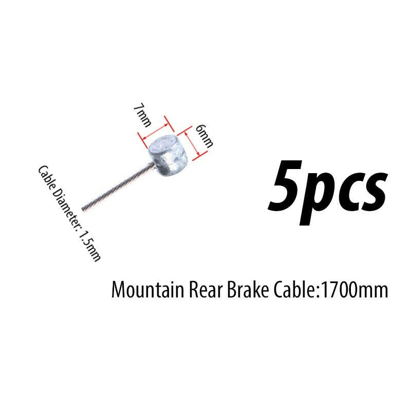 10PC Bicycle Brakes Line Road Mountain Bike Brake Cable Universal Bicycle Shift Cable Durable Road MTB Brake Shift Wire-WAYBIKER