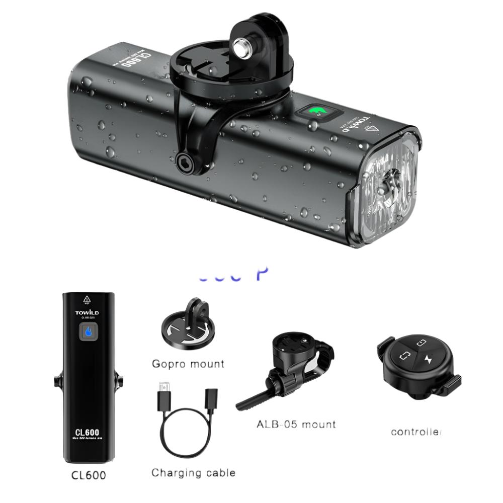 TOWILD CL1200/600LM Bike Light Front Lamp USB Rechargeable LED 21700 4000mAh Bicycle Light Waterproof Headlight Bike Accessories-WAYBIKER