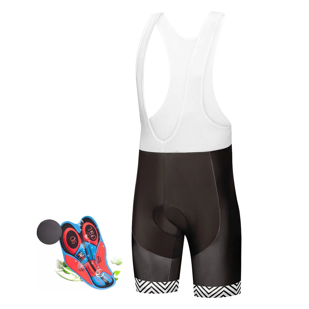 Whole Black Bicycle Bib Shorts Men Outdoor Wear Bike Cycling 9D Gel Padded Riding Bib Shorts Cycling Bib Shorts-WAYBIKER