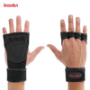 7071021 Body Building Gym Training Keep Fit Gloves Wrist Wraps Workout Half Finger-WAYBIKER
