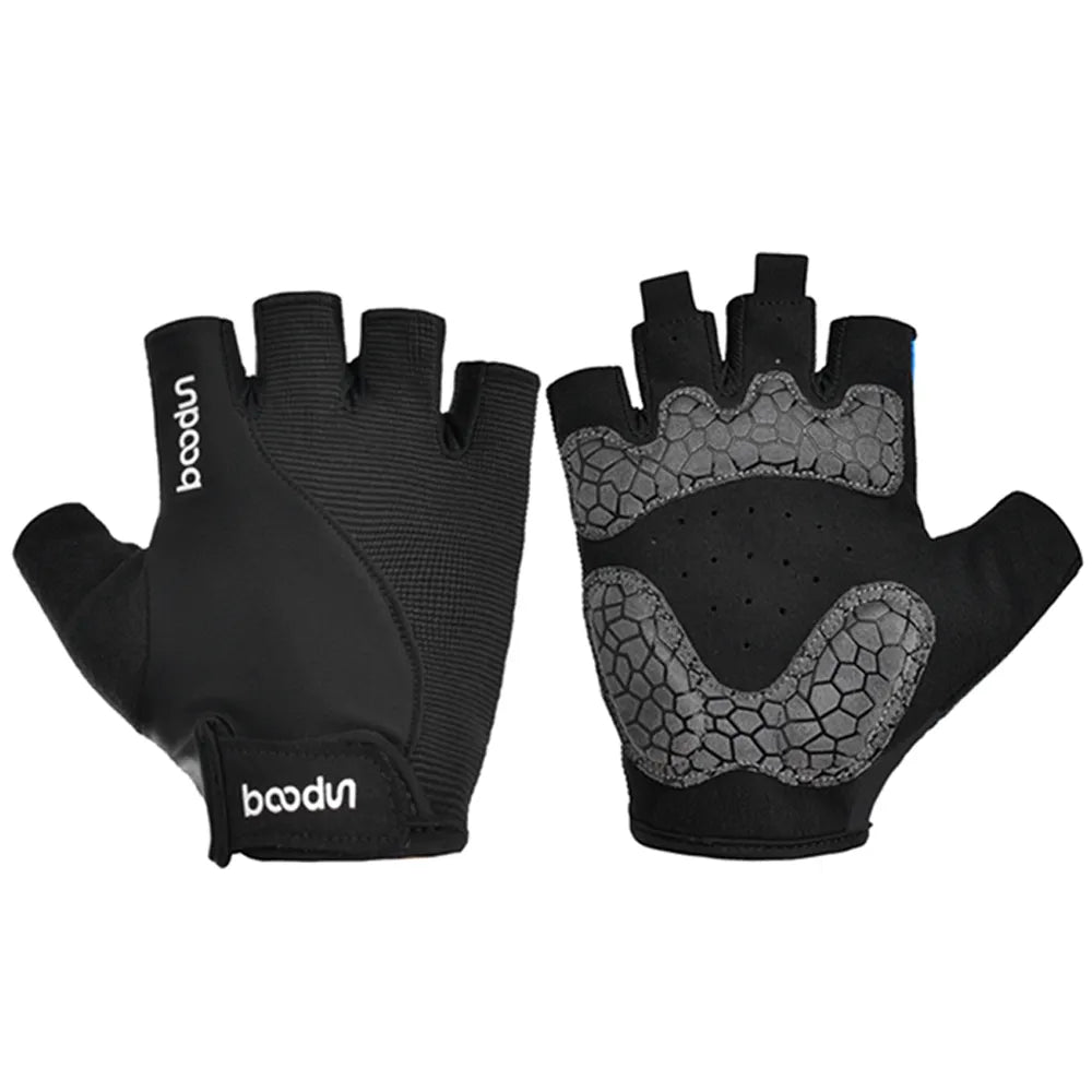 Women Men 1418 Gym Fitness Breathable Anti-Slip  Half Finger Summer  Cycling  Gloves-WAYBIKER