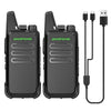 2PCS Mini Walkie Talkie Baofeng BF-T20 PortableTwo Way Radio Charging USB VOX For BF-C9 BF-888S KD-C1 for Station Hotel Hunting-WAYBIKER