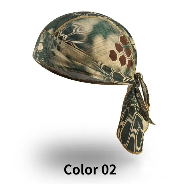 Summer Breathable Cycling Headband Men Headscarf Cap Sport UV Protection Printed Camouflage Women Fishing Hood Hiking Headband-WAYBIKER
