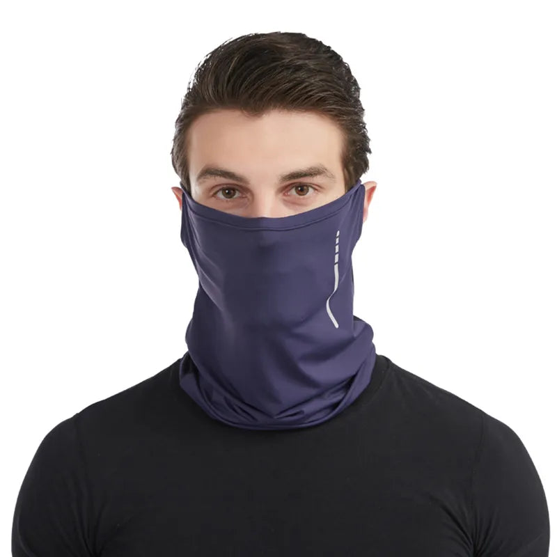 Breathable Summer Cycling Headwear Ice Silk Anti UV Outdoor Sport Running Scarf Dustproof Men Women Bike Mask-WAYBIKER
