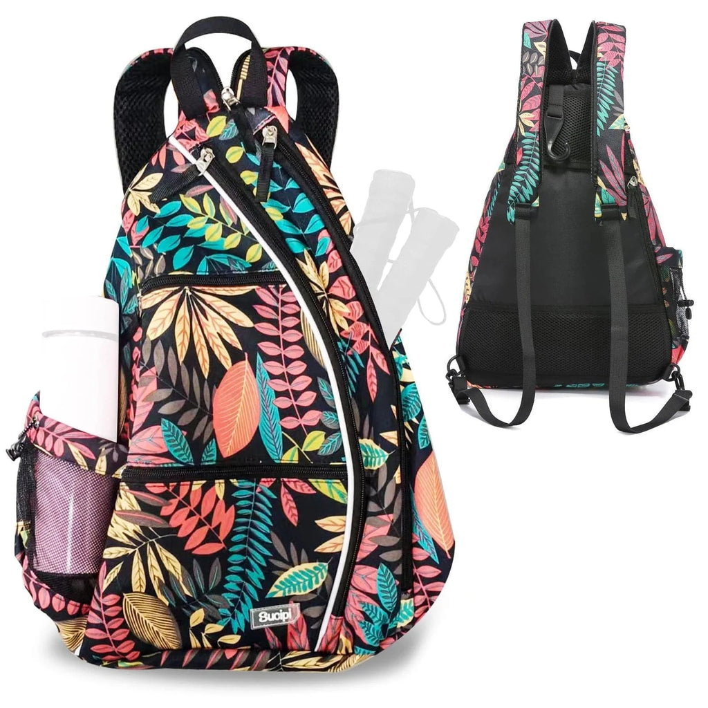 Pickleball Backpack Adjustable Sling Bag Water-resistant Tennis Racket Bag for Pickleball Tennis Badminton Gym Bag-WAYBIKER