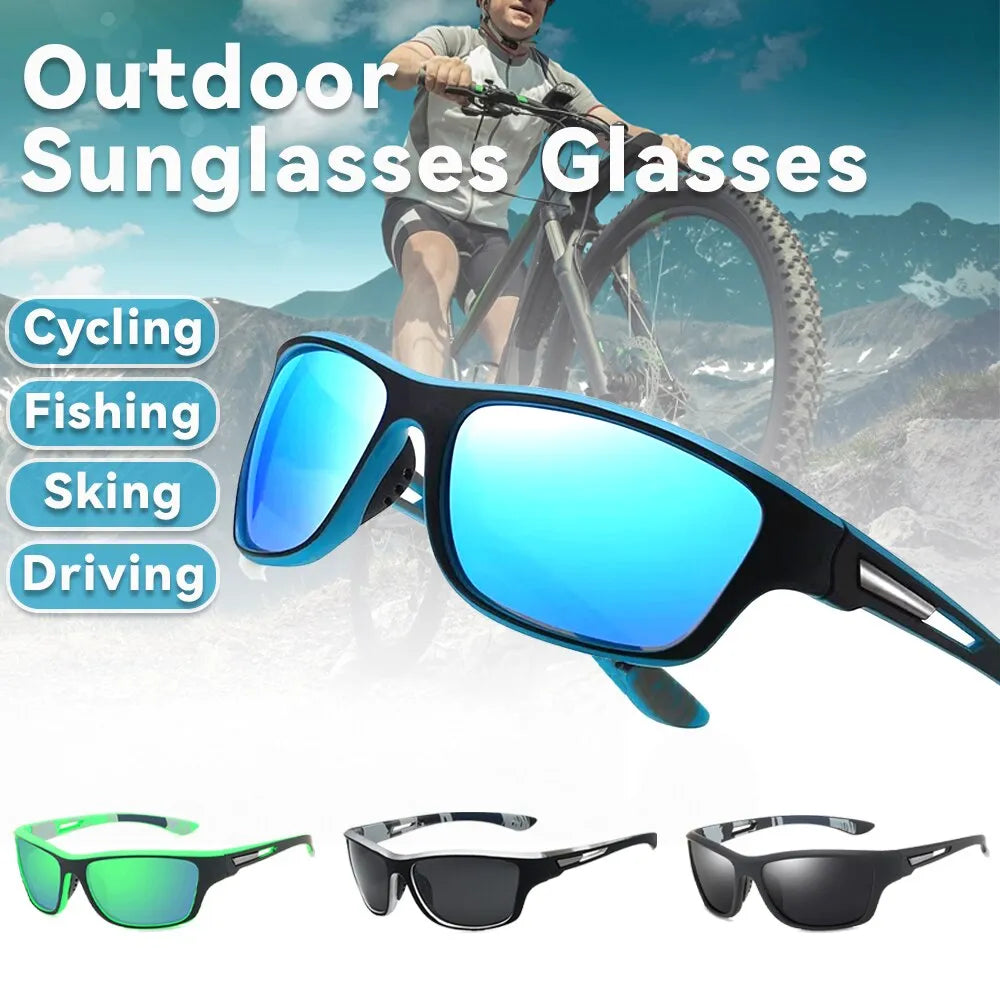 Polarized Mens Cycling Sunglasses UV Protection Sport Polarized for Men Women Outdoor Driving Camping Hiking Fishing Bicycles-WAYBIKER