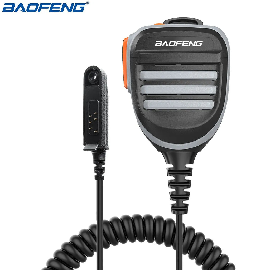 Baofeng Waterproof Speaker Mic Shoulder Microphone For BaoFeng UV XR UV 9R Pro Plus GT 3WP Waterproof Walkie Talkie