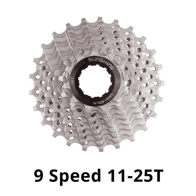 New SUNSHINE 8/9/10/11/12 Speed Road Bike Cassette Sprocket Bicycle Chainwheel Compatible with SHIMANO/SRAM Bike Parts-WAYBIKER