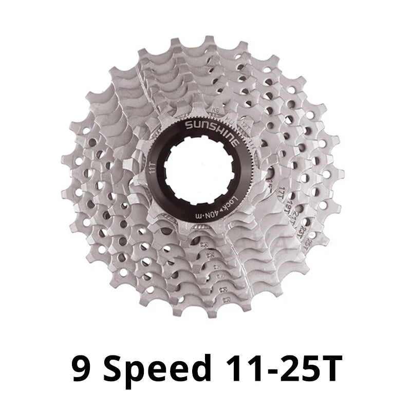 New SUNSHINE 8/9/10/11/12 Speed Road Bike Cassette Sprocket Bicycle Chainwheel Compatible with SRAM Bike Parts-WAYBIKER