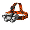 5 LED Headlamp Rechargeable with Built in 18650 Battery Strong Light Headlight Camping Adventure Fishing Head Light Flashlight-WAYBIKER