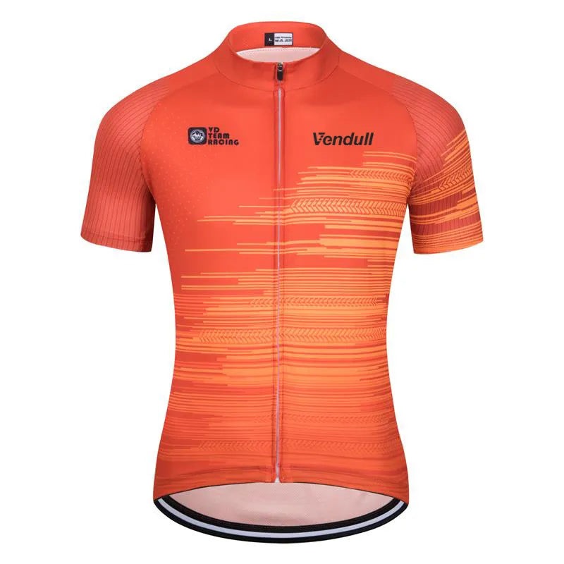 Summer Men Short Sleeve Cycling Jersey MTB Maillot Bike Shirt Breathable Tricota Mountain Pro Team Bicycle Sports Clothing 2023-WAYBIKER