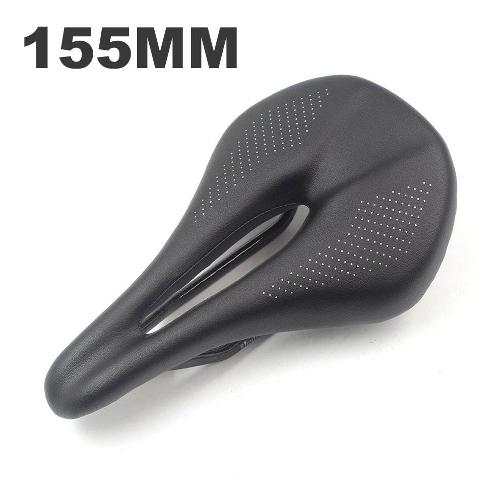 MTB/Road Carbon Bike Saddle 143mm 155mm Triathlon Power Bicycle Saddles for Men Women TT Race Carbon Bike Seat Black White Red-WAYBIKER