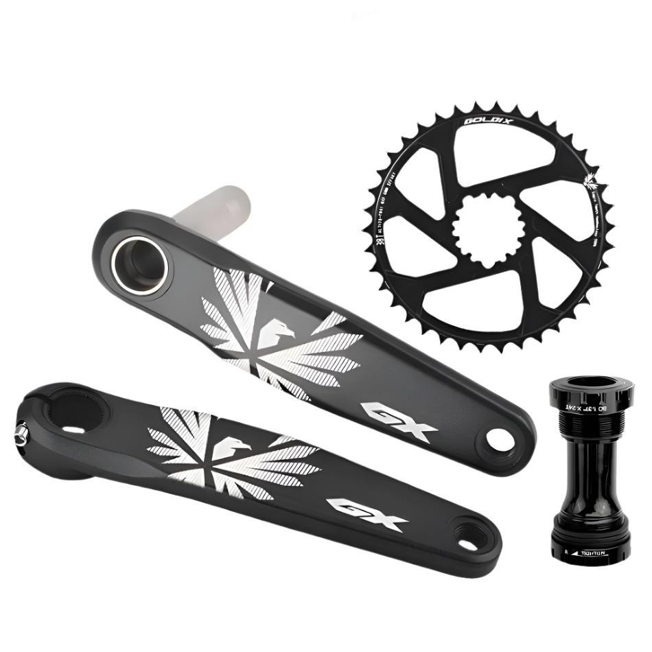 GX Bicycle Crankset GXP MTB Bike Crank Chainring Bike 170mm 175mm Black 0 Degree 30T 32T 34T 36T 38T Aluminum Alloy with Bottom